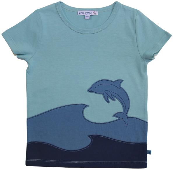 T-Shirt mit Delfin aus Bio-Baumwolle von Enfant Terrible